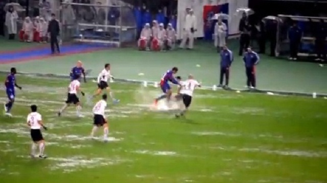 This was not a football game….but a water polo match!!