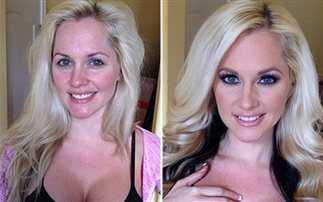 Οι πορνοστάρ πριν και μετά το μακιγιάζ!