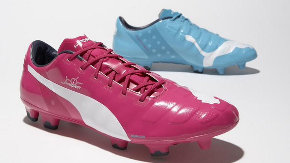 Puma design one blue and one pink boot! [video]