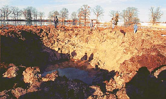 Have you seen this? Meteorite fall on the ground …