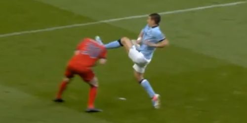 Kolarov’s shocking challenge on Gabriel Tamas