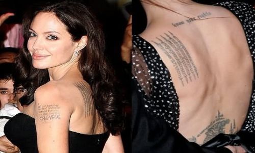 Τα 10 καλύτερα τατουάζ της Αντζελίνα Τζολί [vid]