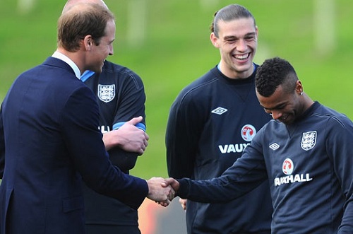 Oops…Ashley Cole in trouble with Prince William!!