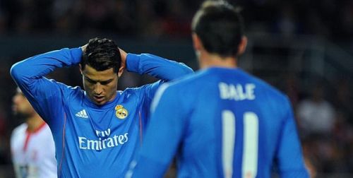 Cristiano Ronaldo is upset with Gareth Bale free kick  [vid]