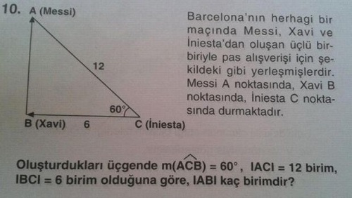 With Barca you learn trigonometry too!!
