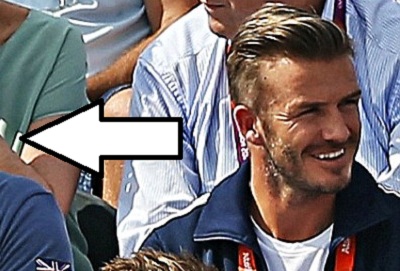 Everybody wants to be next to David Beckham!!