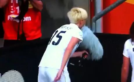 Funny celebration at Women World Cup!