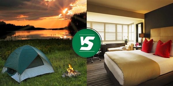 Ξενοδοχείο ή camping;
