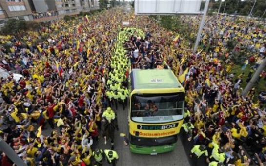 Colombia: World Cup team given a hero’s welcome [vid]