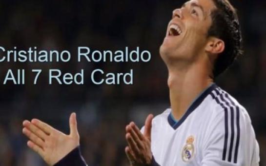 Cristiano Ronaldo all 7 red cards [vid]
