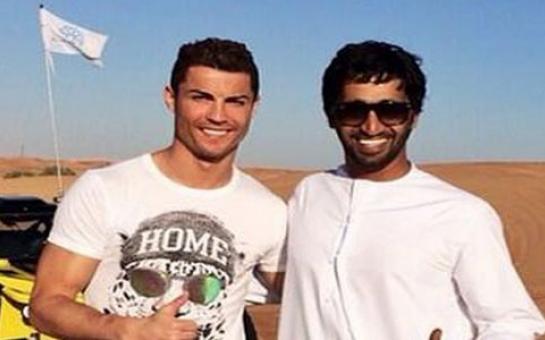 Cristiano Ronaldo with his Family in Dubai