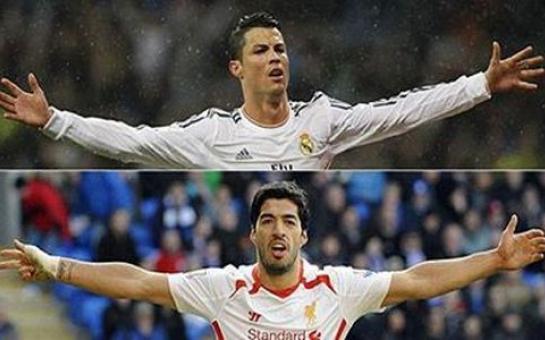 Ronaldo and Suarez joint Golden Shoe winners [vids]