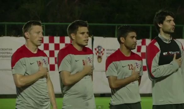 Οι Κροάτες προπονούνται στον εθνικό ύμνο! [video]