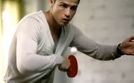 Cristiano Ronaldo could be such an awesome ping pong player!