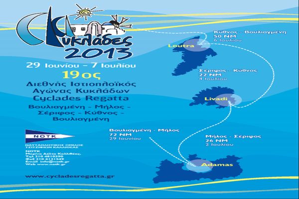 Αρχίζει σε λίγες μέρες η «Cyclades Regatta 2013»