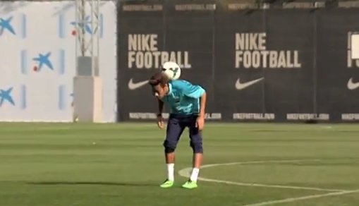 Neymar’s stunning freestyle skills in Barcelona training! [video]