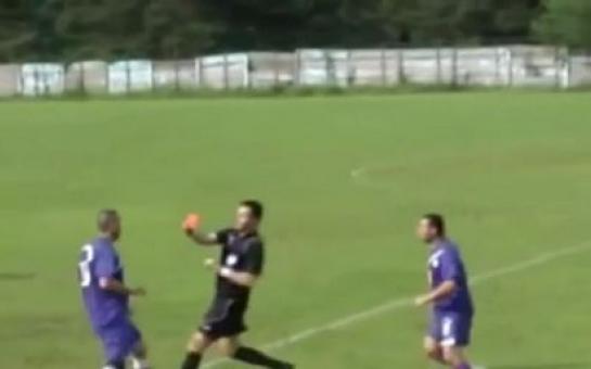 Player hits referee! [vid]