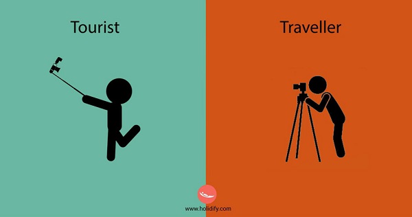 Οι διαφορές του τουρίστα με του ταξιδιώτη