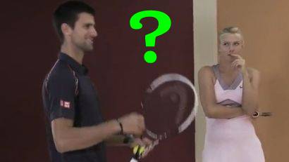 Djokovic-Sharapova: What are you looking at, Maria????