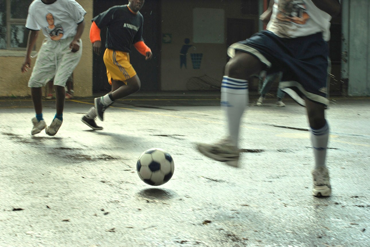 Amazing street football in Brazil…