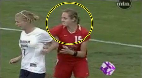 The most dangerous female footballer of all time! (video)
