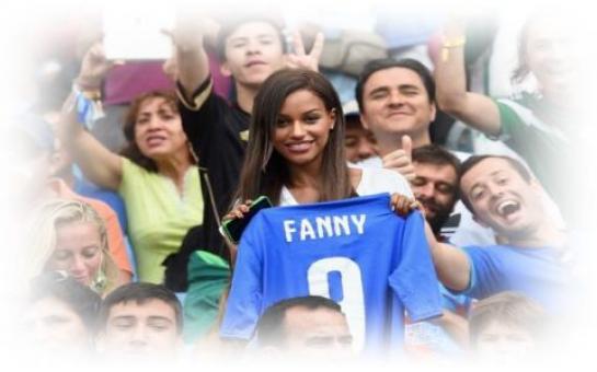 Fanny Neguesha always close to Balotelli [pics]