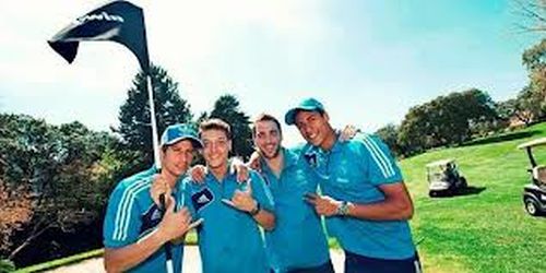 Real Madrid stars play ‘football golf’