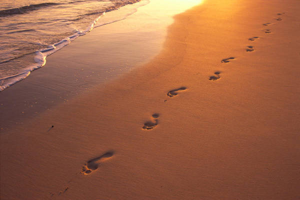 Γυμνάσου περπατώντας στην άμμο
