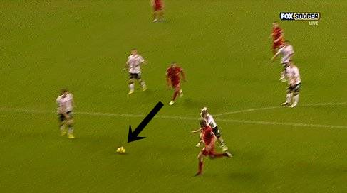 Could we have once again the deft pass to Steven Gerrard?