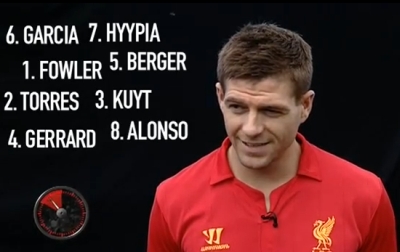 Another tough quiz for Steven Gerrard!