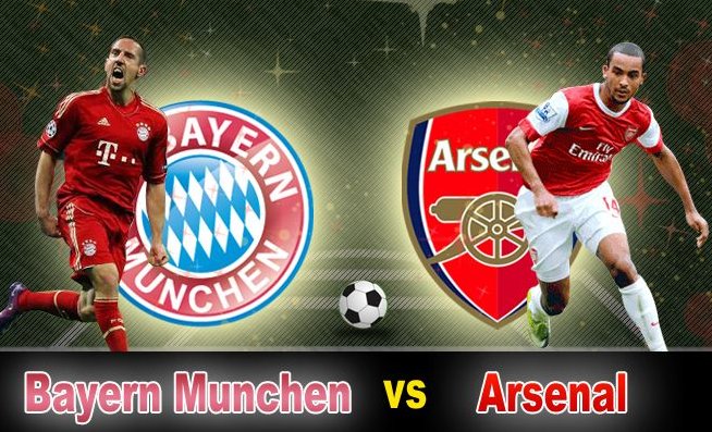 Bayern Munchen vs Arsenal: Live Streaming!
