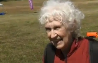 Grandma celebrated her 80th birthday doing skydiving!!