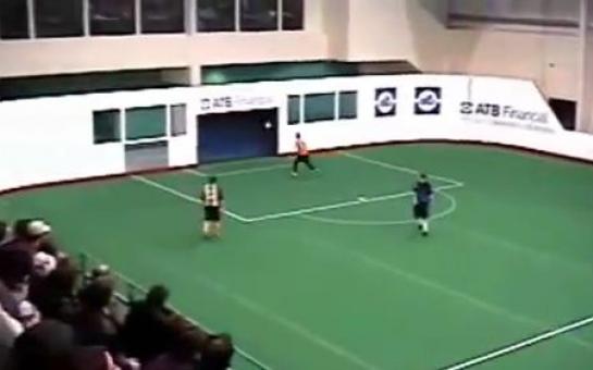 Goal from instant karma! [video]