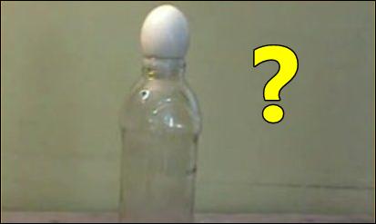 How to get an egg in a milkbottle!