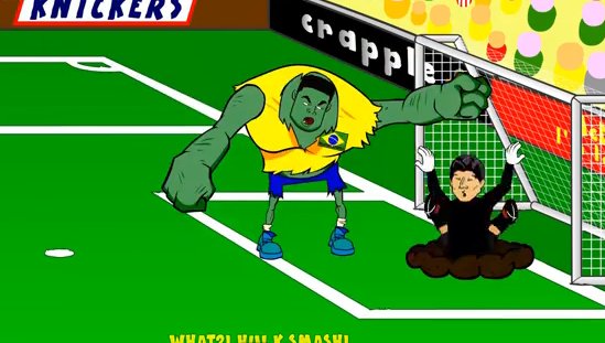 The Brazil vs Chile penalties shootout in a cartoon format! [video]