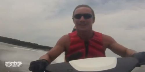He did jet ski and found in the … Forest!