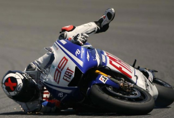 An unusual crash in Moto GP!!!