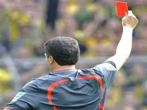 The fastest red card that has come to a football game!!!
