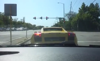 Lamborgini show off gone bad!