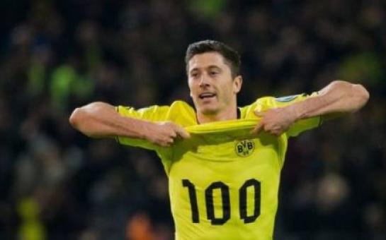 Lewandowski scores 100th Dortmund goal  [vid]