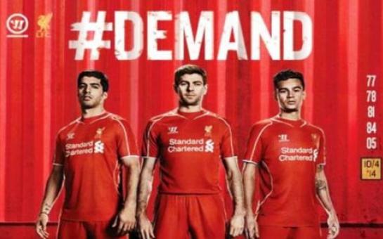 Liverpool release new home kit for 2014/15