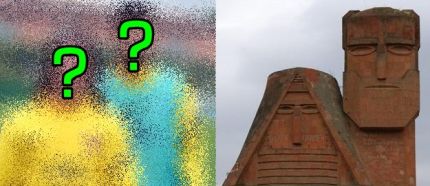 Which Barcelona’s footballers look alike with this armenian monument??