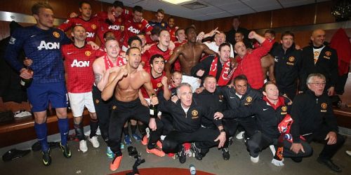 Man.United celebrate the 20th champions!