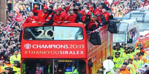 Manchester United parade trophy