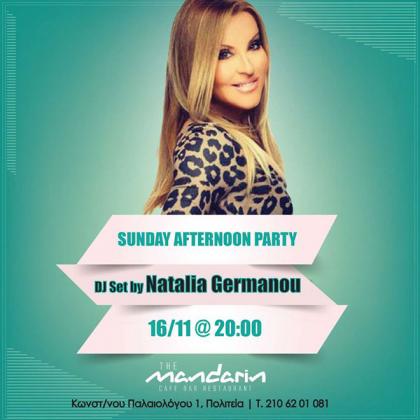 Στο Μandarin κάθε Κυριακή με τη Ναταλία Γερμανού!