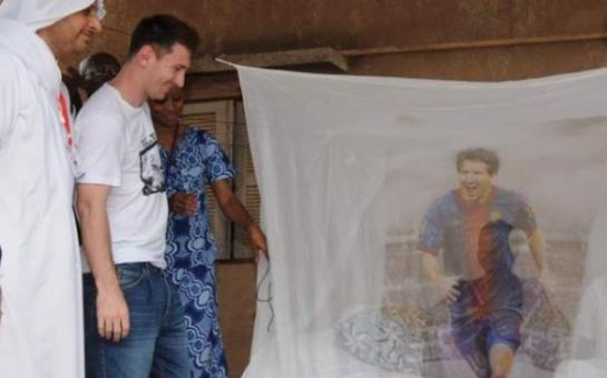 Discovering Messi’s branded mosquito net