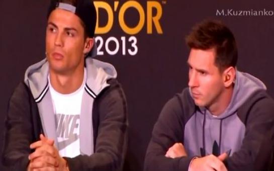 Cristiano Ronaldo & Messi funny moment at Ballon d’Or press conference