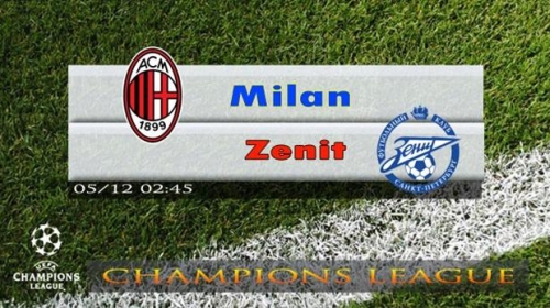 AC Milan v Zenit St. Petersburg: Live Streaming!