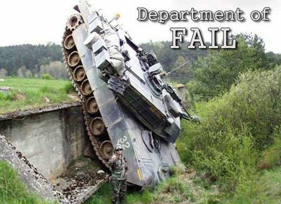 Even in the army there fail!!!