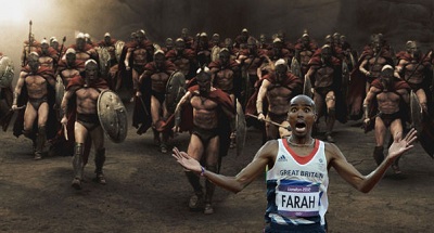 Mo Farah can run everywhere!! This is the proof!
